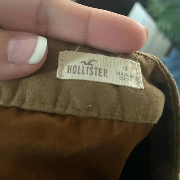 Hollister brown suede skirt size 0 - Picture 5 of 6